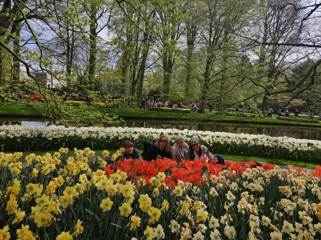 Participants visiting Keukenhof gardens during Kronland’s international cooperation program