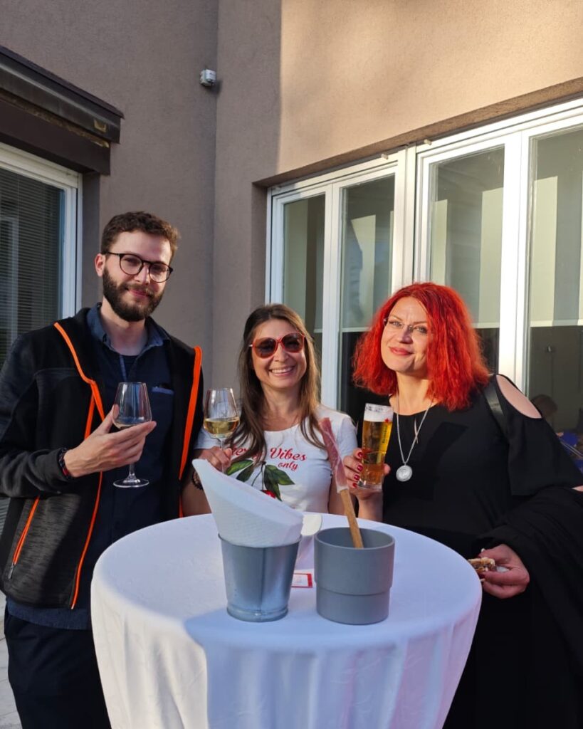 Davor, Sandra and Željana Pancirov Cornelis at the Residence of the Kingdom of the Netherlands in Zagreb