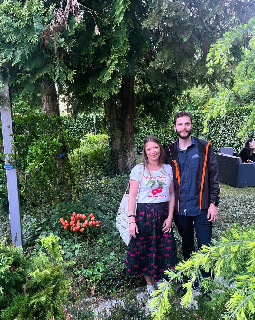 Sandra and Davor during the King’s Day celebration at the Dutch Residence in Zagreb