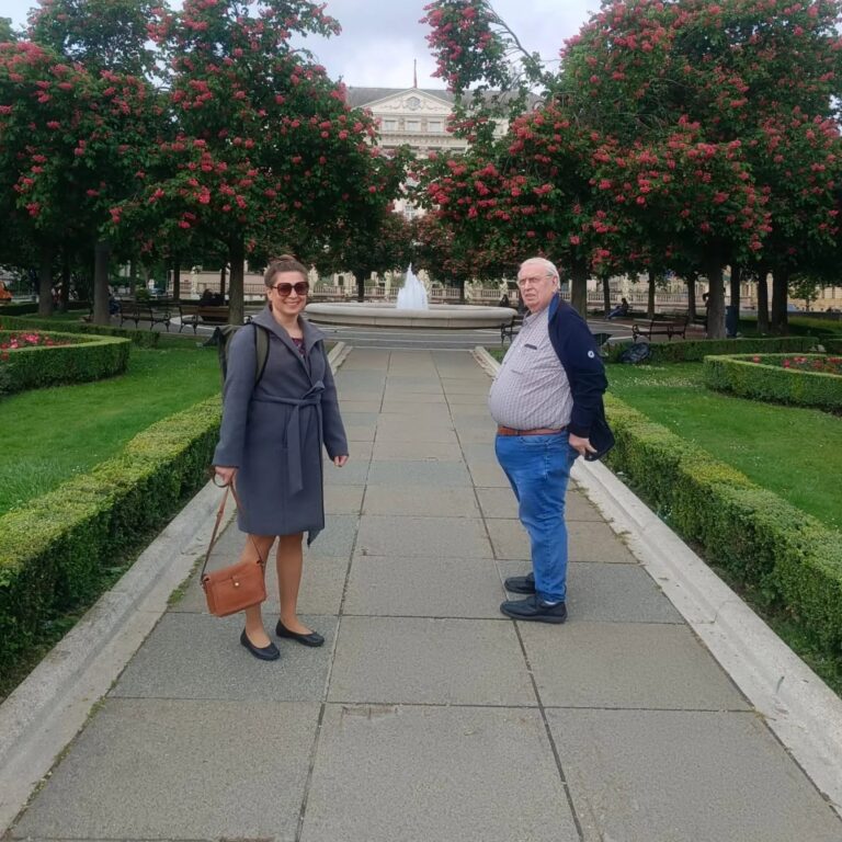 Sandra Drnić and Dutch partner Ben Vos in Zagreb, symbolising Croatian-Dutch friendship, cooperation and the beginning of the KroNland journey.