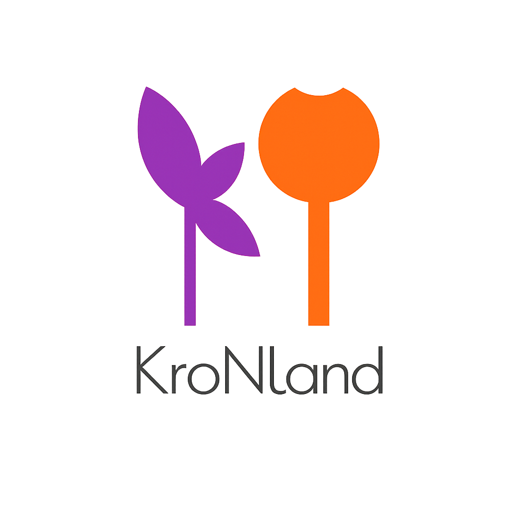 KroNland logo – hrvatski iris i nizozemski tulipan
