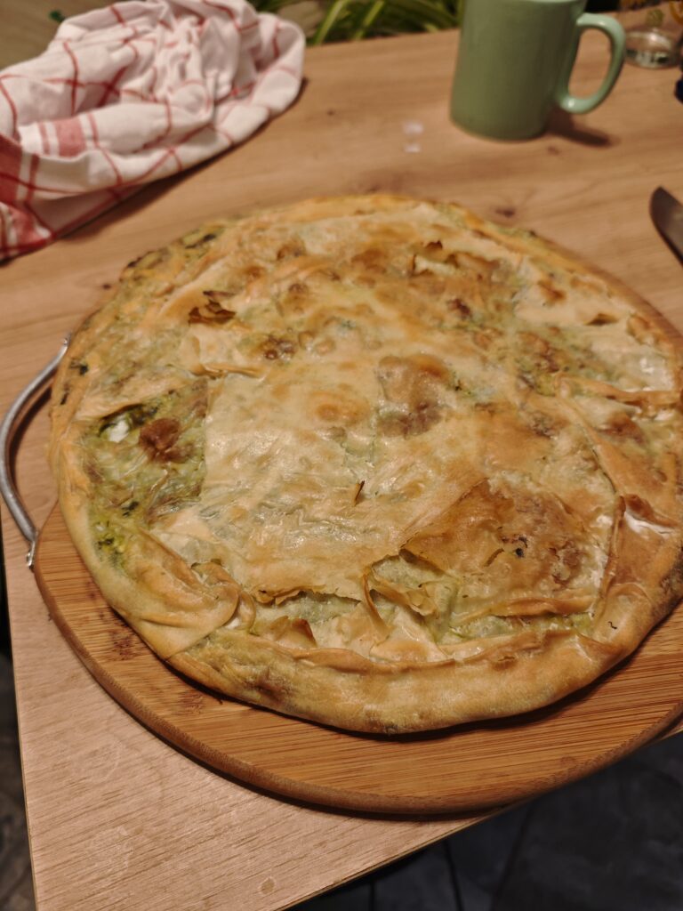 From roots to the table: homemade pie made from homegrown garden vegetables